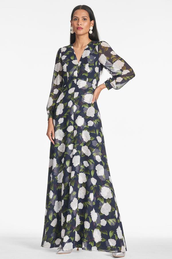 sachin & babi PENNY MAXI DRESS - NAVY/IVORY MOONLIT GARDEN - FINAL SALE