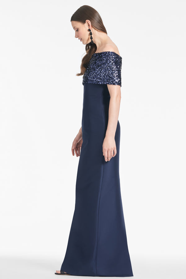 Sachin & Babi Ada Gown - Poseidon Night Sky - Final Sale