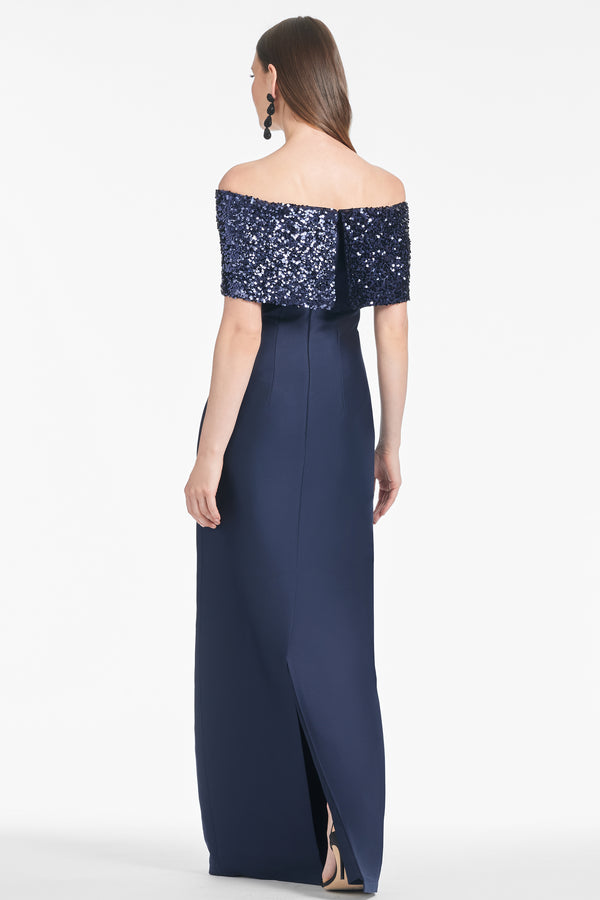 Sachin & Babi Ada Gown - Poseidon Night Sky - Final Sale