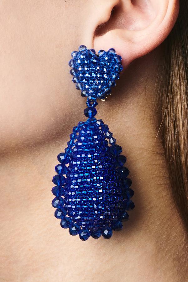 sachin & babi ADELINE EARRINGS - AQUA/MARINE