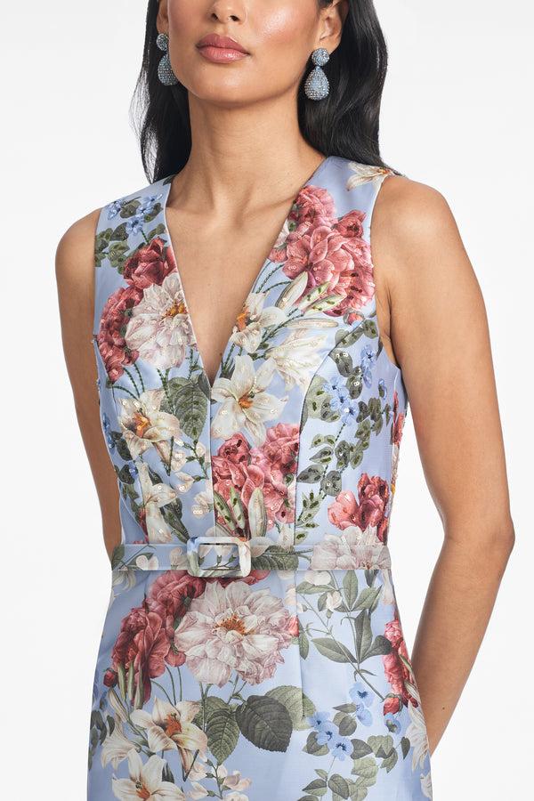 Sachin & Babi ADELLYN GOWN - POWDER BLUE BOUQUET