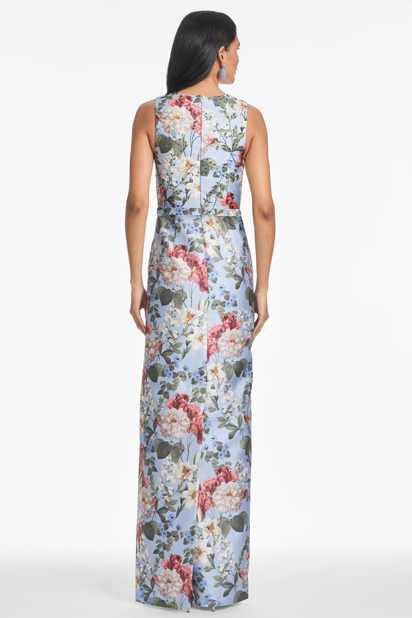 Sachin & Babi ADELLYN GOWN - POWDER BLUE BOUQUET