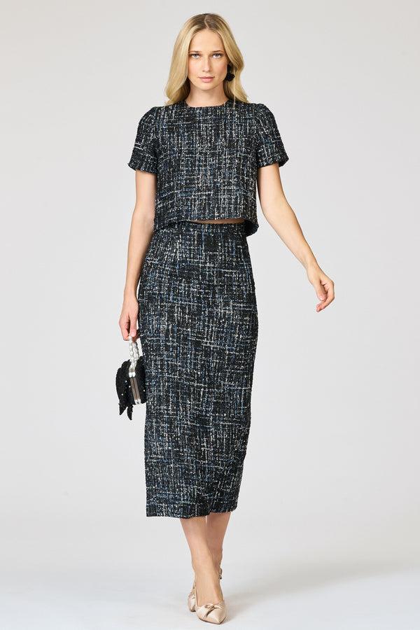 sachin & babi ADORA SKIRT - OBSIDIAN FROST