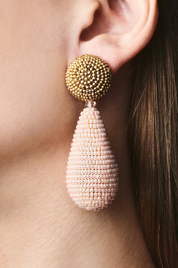 sachin & babi ALENA EARRINGS - LIGHT PINK/ GOLD