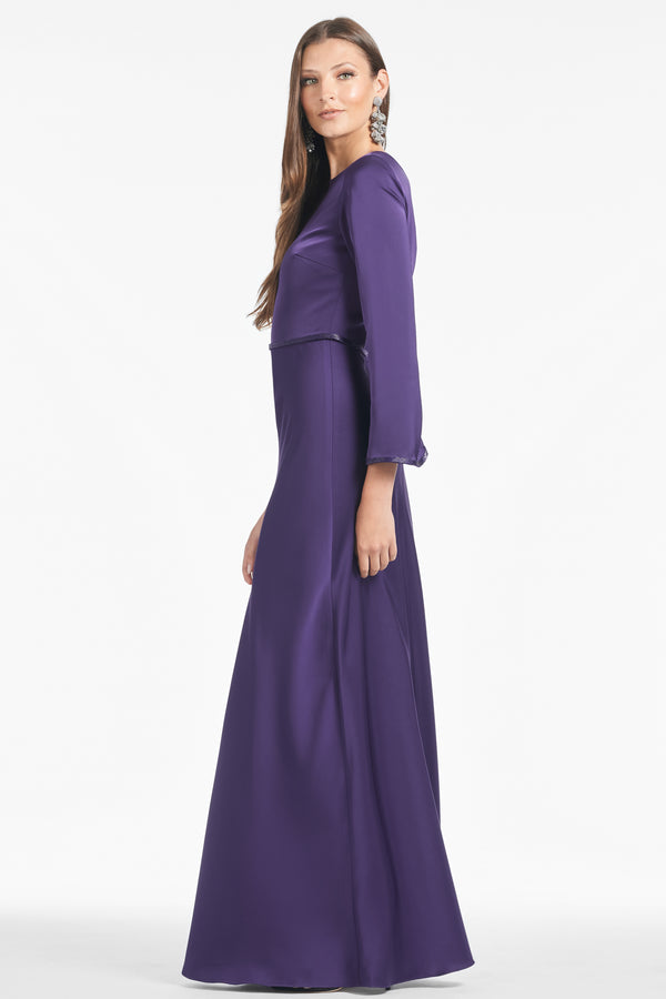 Sachin & Babi Alex Gown - Amethyst - Final Sale