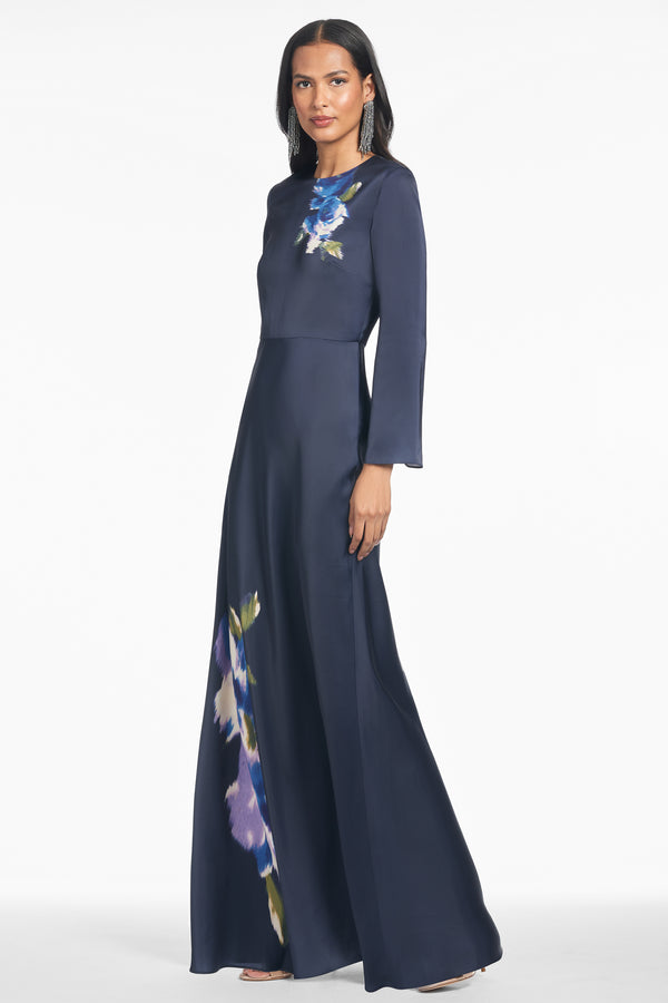 Sachin & Babi Alex Gown - Midnight Corsage