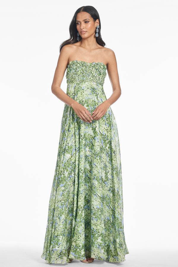 Sachin & Babi AMES GOWN - PERIDOT BOUQUET