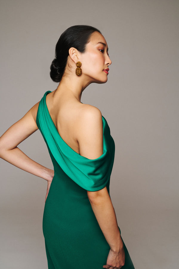 Sachin & Babi ANGELINA GOWN - EMERALD