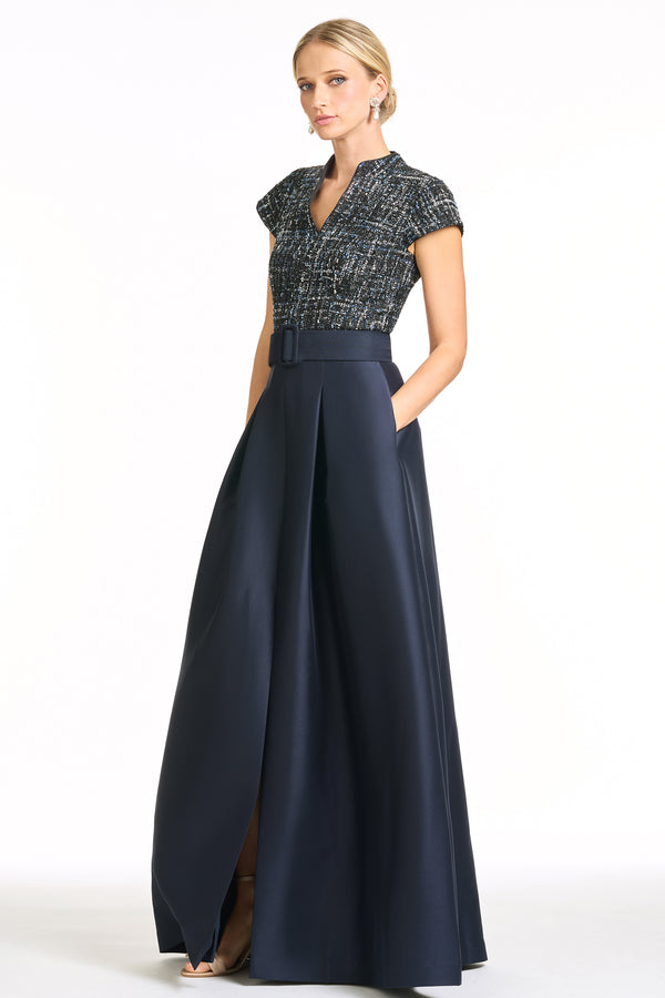 Sachin & Babi ARDEN GOWN - OBSIDIAN FROST/MIDNIGHT