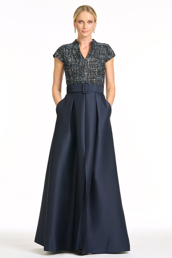 sachin & babi ARDEN GOWN - OBSIDIAN FROST/MIDNIGHT