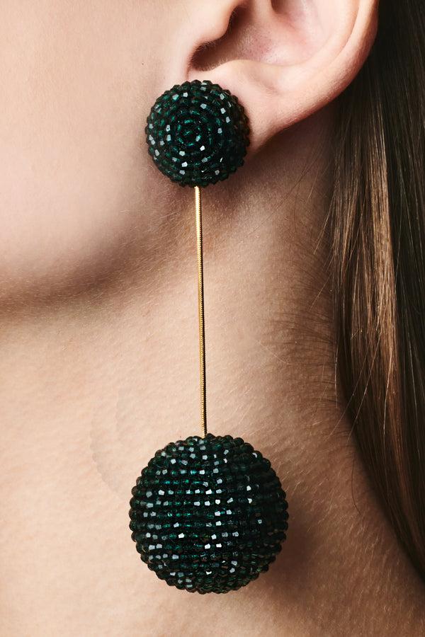 sachin & babi ARIA EARRINGS - EMERALD