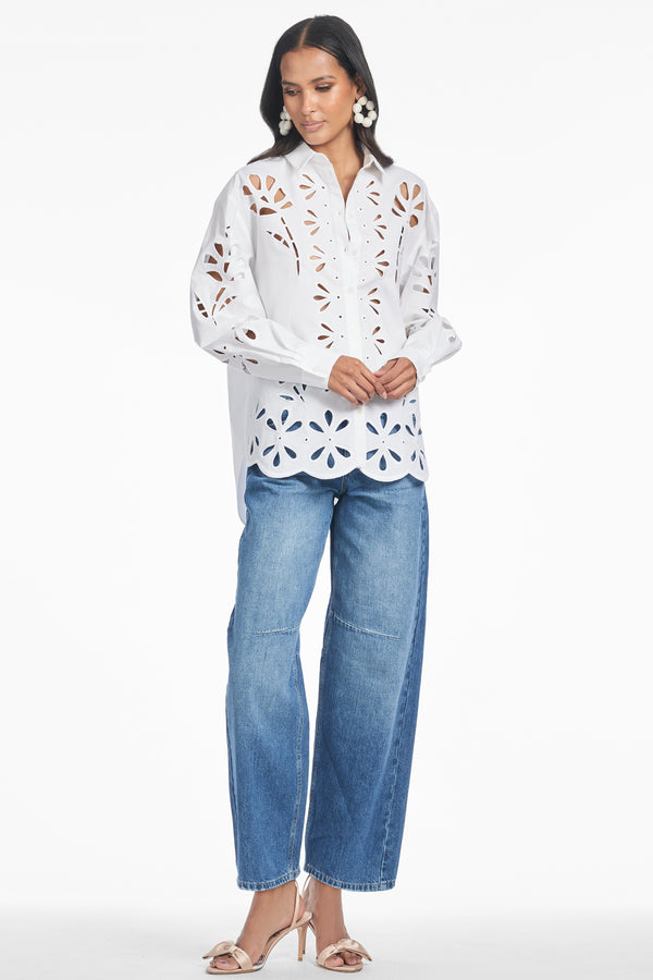 sachin & babi ASHER TOP - WHITE