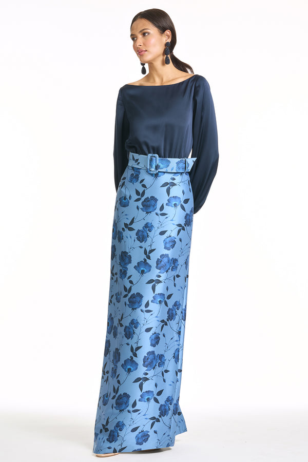 Sachin & Babi ASTOR GOWN - WILD STEEL ROSES