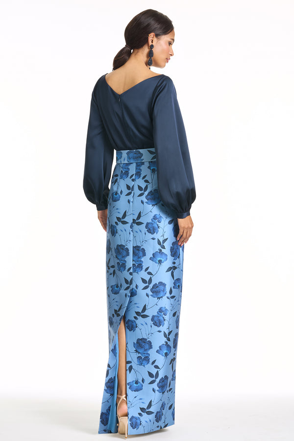 Sachin & Babi ASTOR GOWN - WILD STEEL ROSES