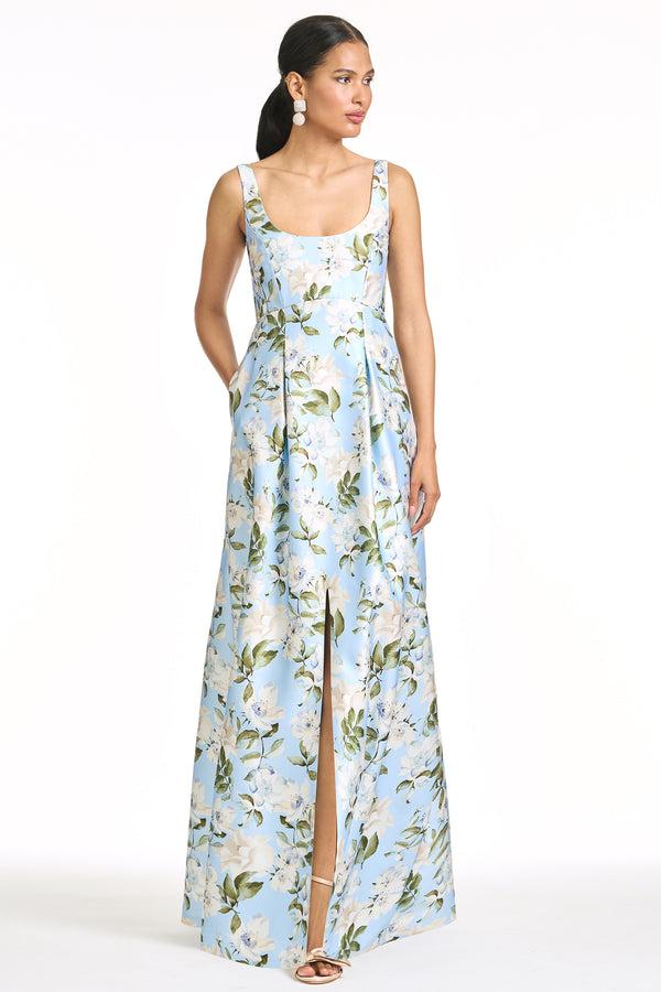 Sachin & Babi AURORA GOWN - SKY CAMELLIA