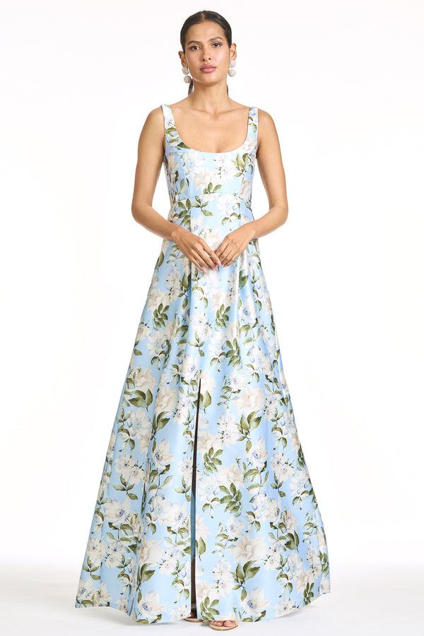 sachin & babi AURORA GOWN - SKY CAMELLIA