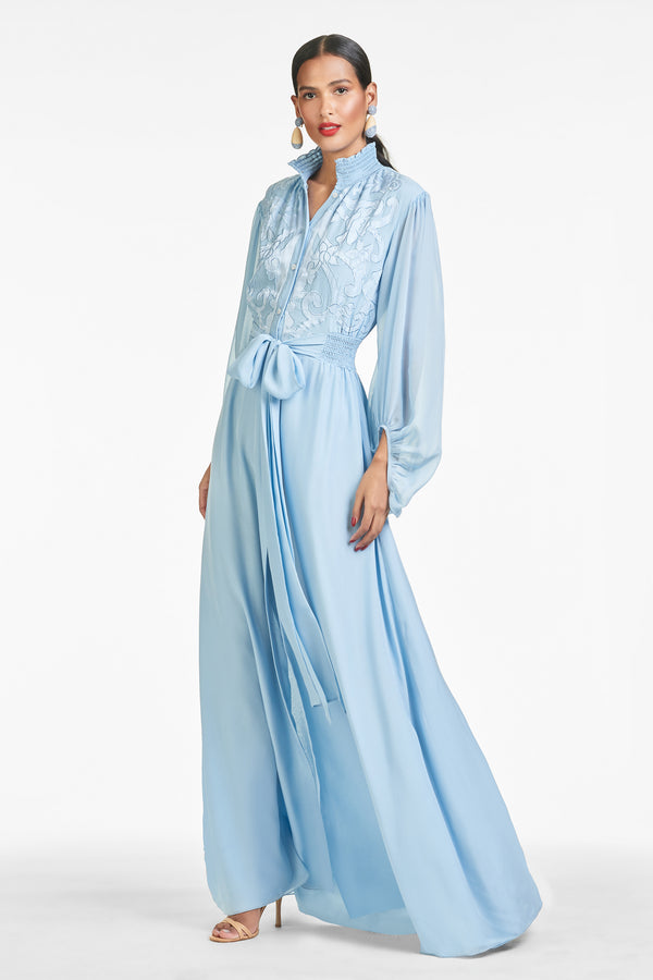 sachin & babi Beatrix Gown - Chambray Blue