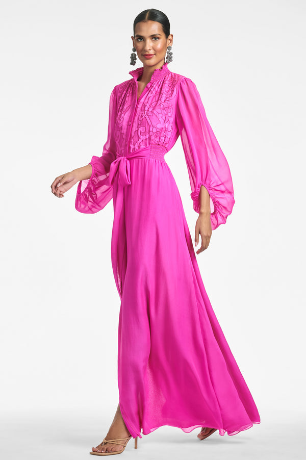 Sachin & Babi Beatrix Gown - Fuchsia