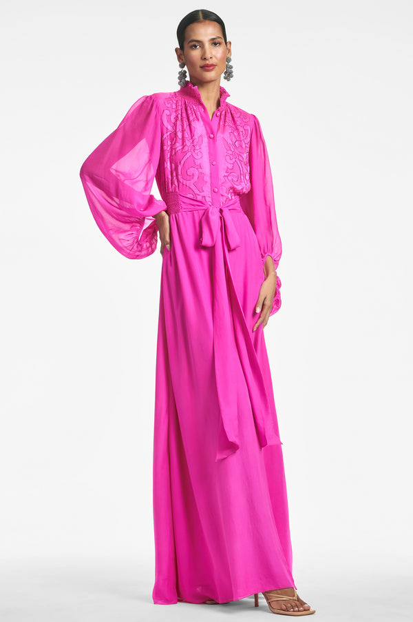 Sachin & Babi Beatrix Gown - Fuchsia