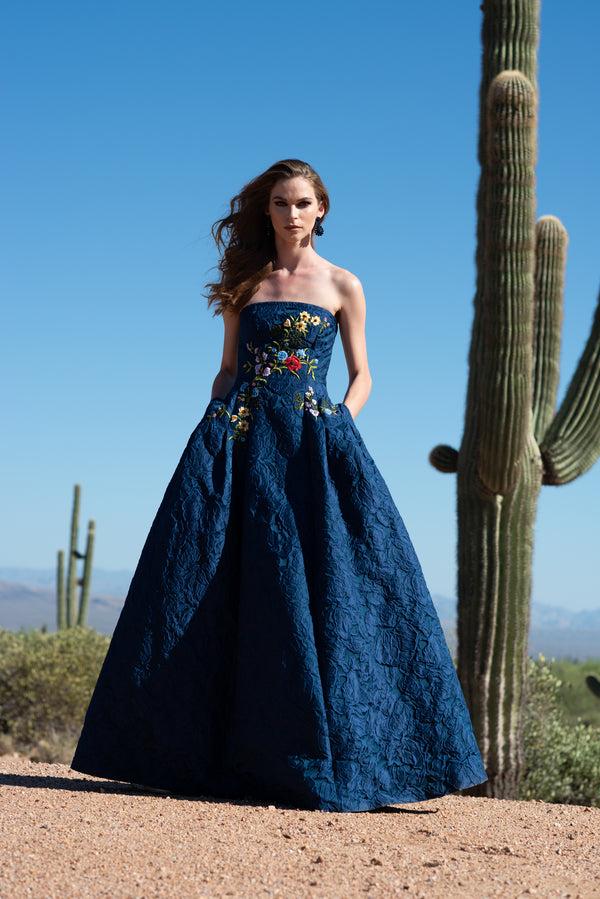 Sachin & Babi Belle Gown - Midnight