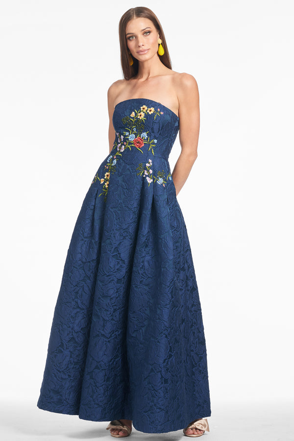 Sachin & Babi Belle Gown - Midnight