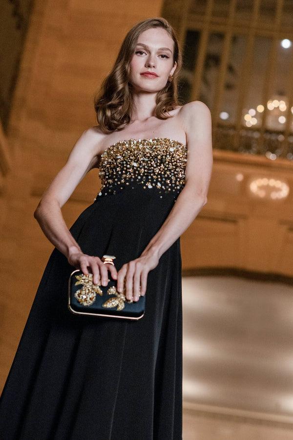 Sachin & Babi Bettany Gown - Black