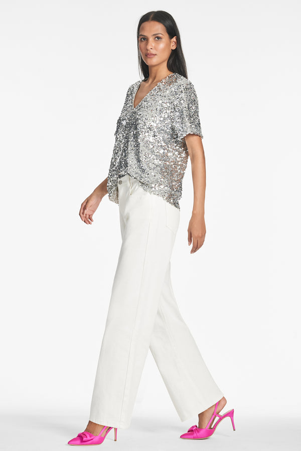 Sachin & Babi Bette Top - Silver