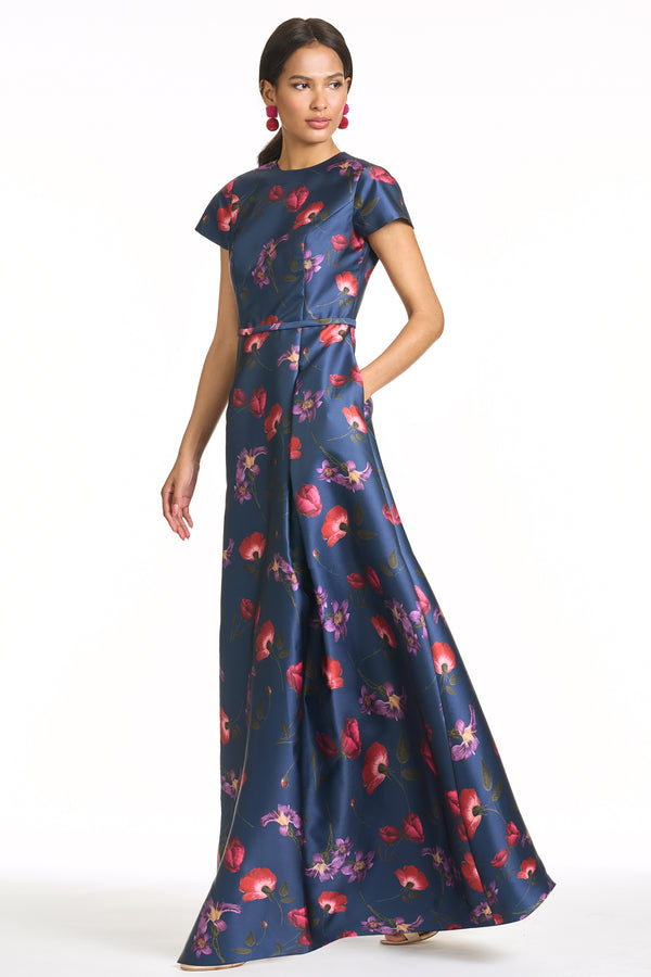 Sachin & Babi BLYTHE GOWN - MIDNIGHT JARDIN