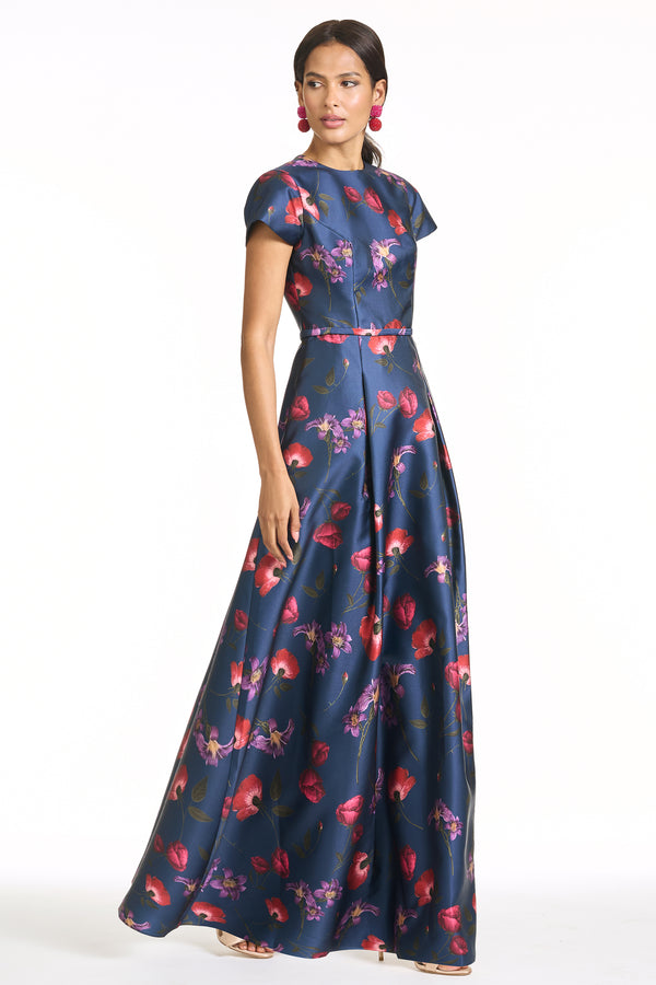 Sachin & Babi BLYTHE GOWN - MIDNIGHT JARDIN