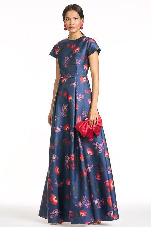 sachin & babi BLYTHE GOWN - MIDNIGHT JARDIN