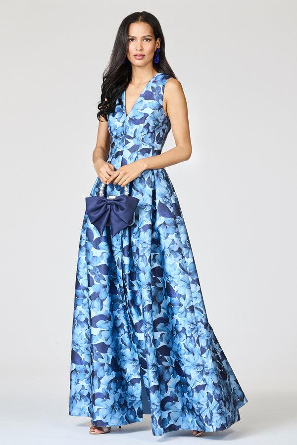 Sachin & Babi BROOKE GOWN - FROSTED MAGNOLIAS