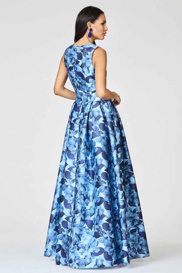 Sachin & Babi BROOKE GOWN - FROSTED MAGNOLIAS