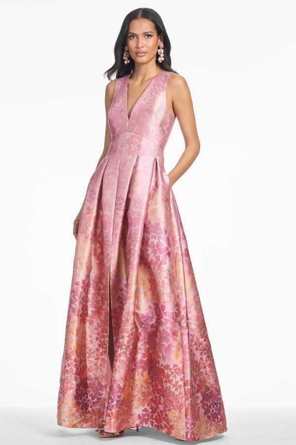 sachin & babi Brooke Gown - Light Sunset Hydrangea