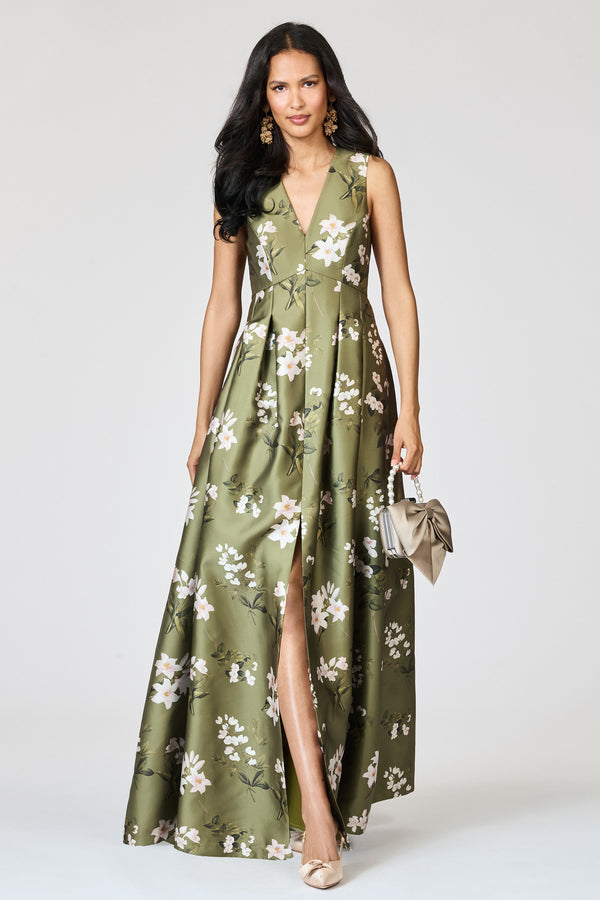 Sachin & Babi BROOKE GOWN - MOSS FORMOSA