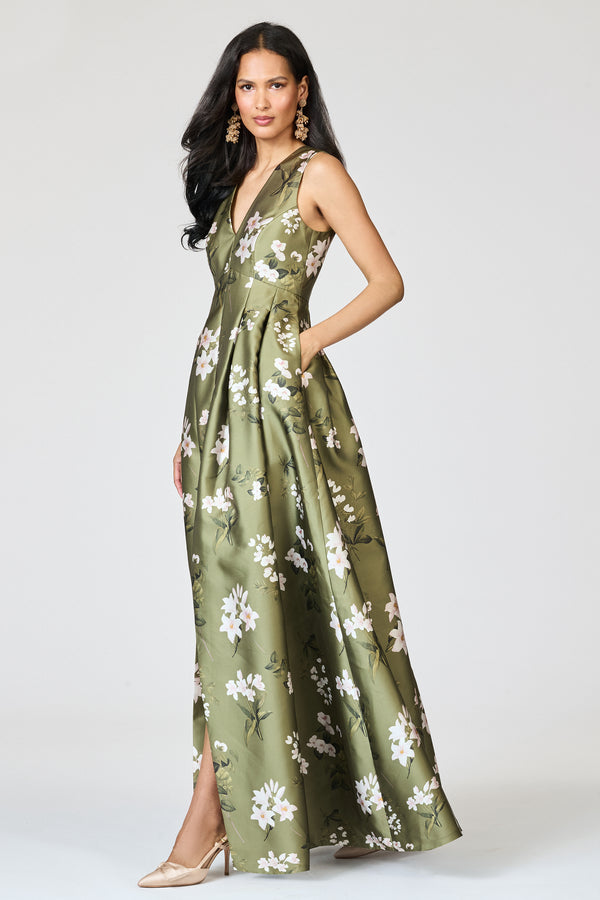 Sachin & Babi BROOKE GOWN - MOSS FORMOSA