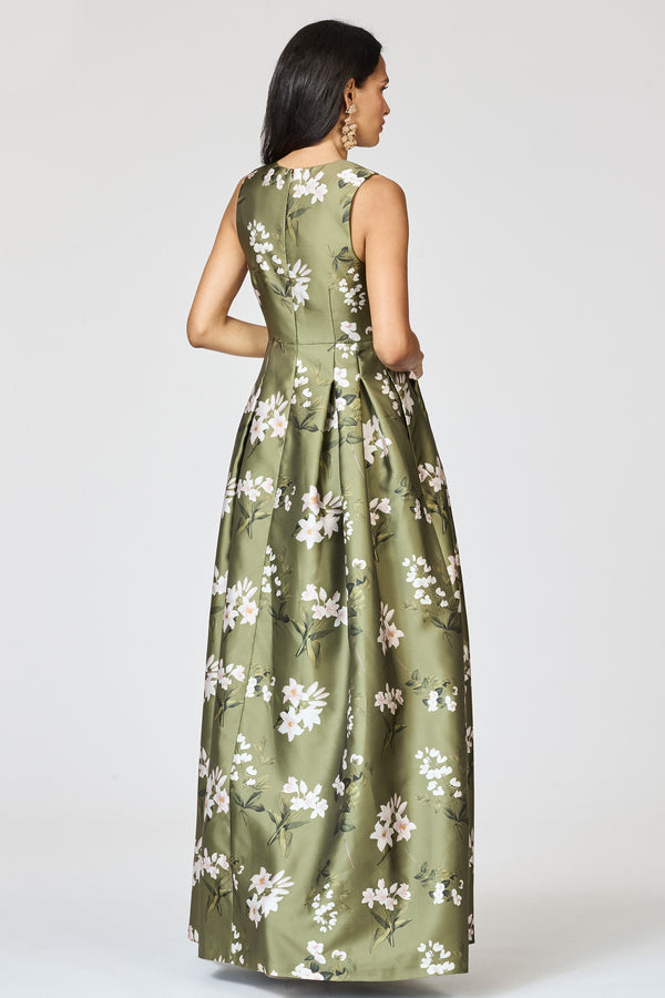 Sachin & Babi BROOKE GOWN - MOSS FORMOSA