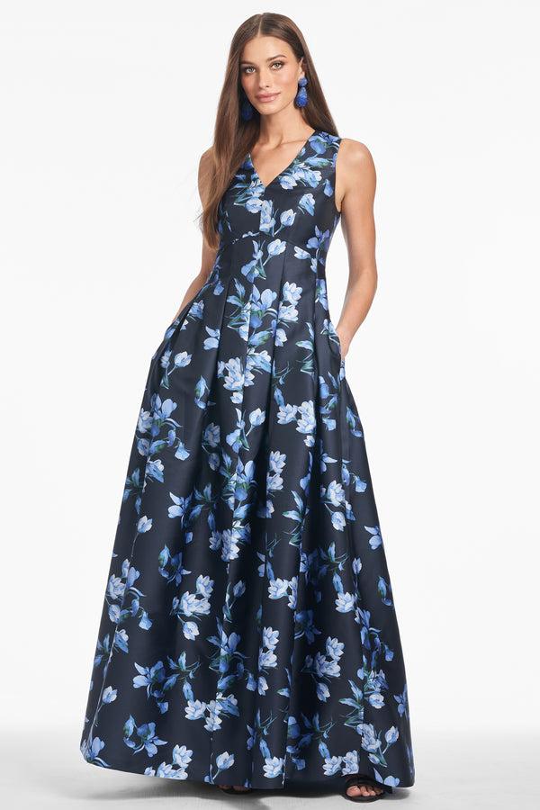 sachin & babi BROOKE GOWN - POSEIDON VENETIAN PETAL