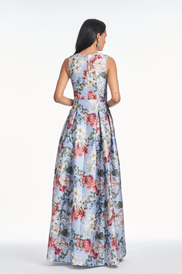 Sachin & Babi BROOKE GOWN - POWDER BLUE BOUQUET