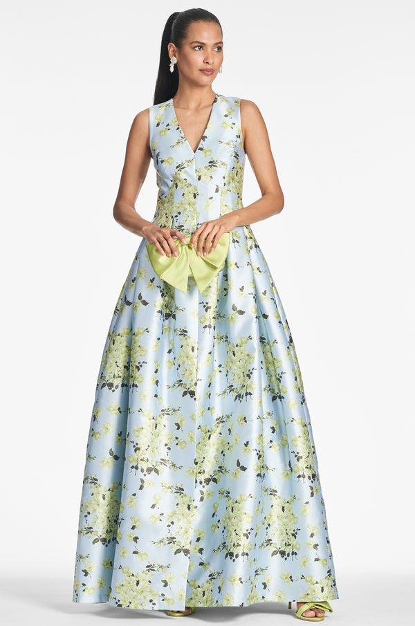 Sachin & Babi Brooke Gown - Sky Citrine Floral