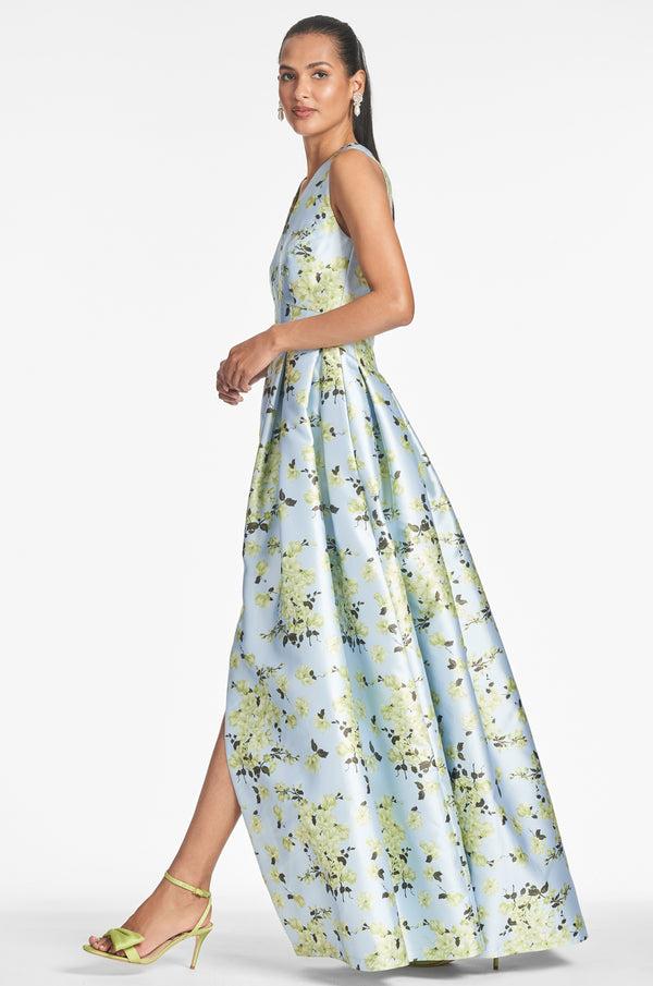 sachin & babi Brooke Gown - Sky Citrine Floral