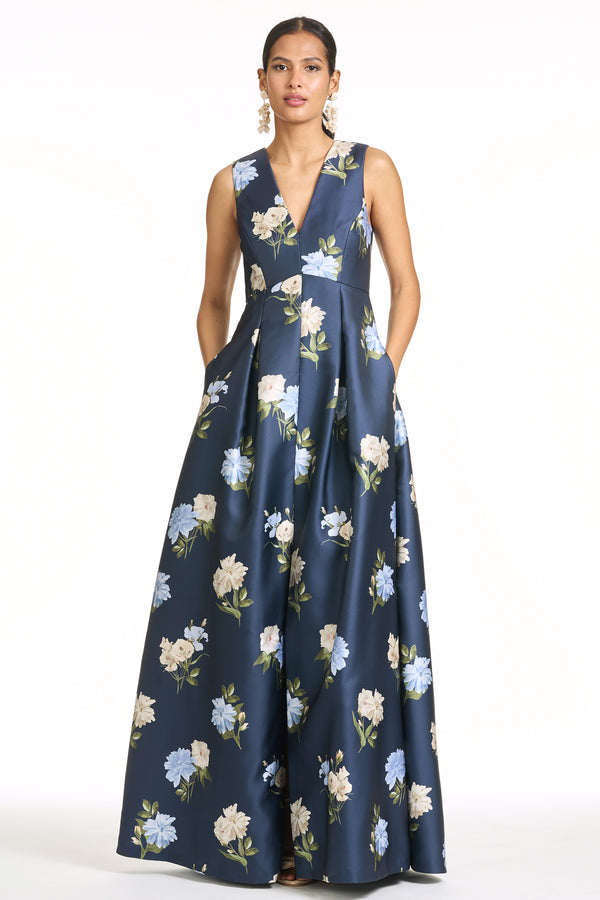 sachin & babi BROOKLYNNE GOWN - MARITIME CORSAGE