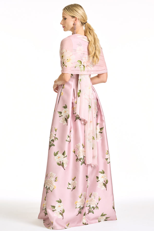 Sachin & Babi BROOKLYNNE GOWN - ROSE QUARTZ TEA ROSES