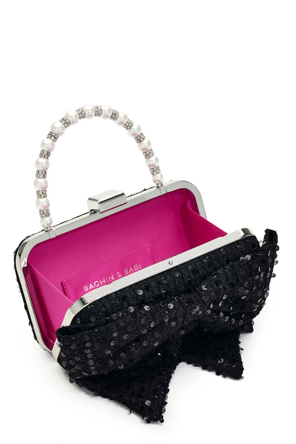 Sachin & Babi BUBBLY BAG - BLACK SEQUINS
