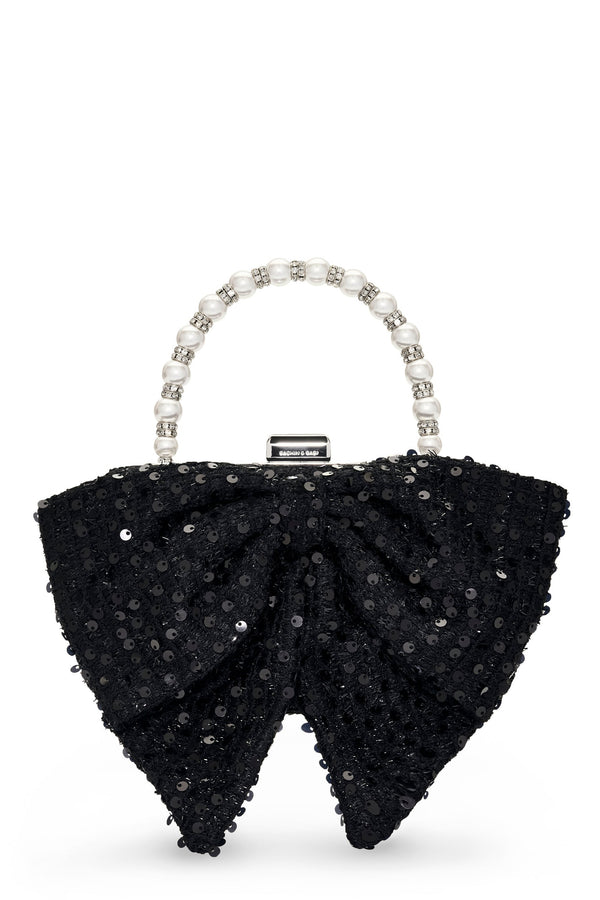 sachin & babi BUBBLY BAG - BLACK SEQUINS