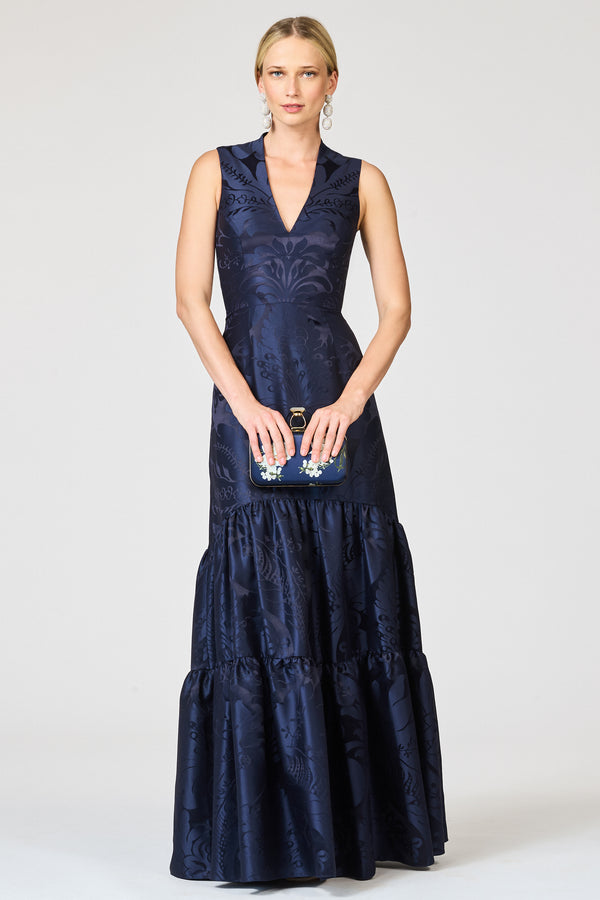 Sachin & Babi CELLA GOWN - DEEP OCEAN