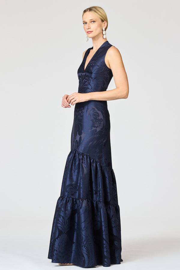 Sachin & Babi CELLA GOWN - DEEP OCEAN