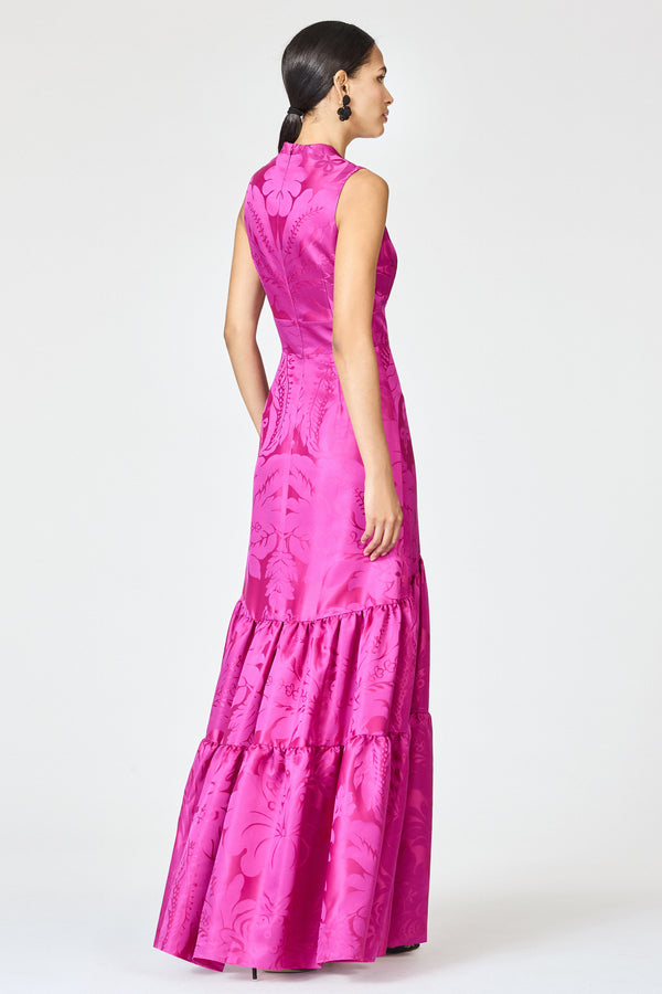 Sachin & Babi CELLA GOWN - PINK SAPPHIRE DAMASK
