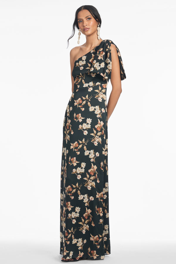 Sachin & Babi Chelsea Gown - Black Venetia Petal