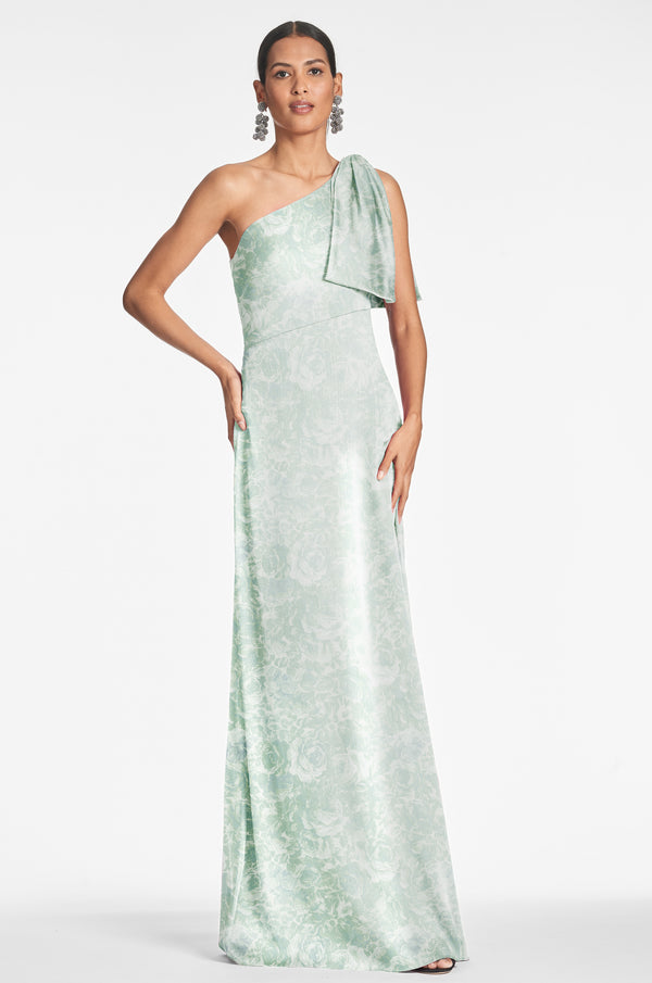 Sachin & Babi Chelsea Gown - Sage Painted Floral