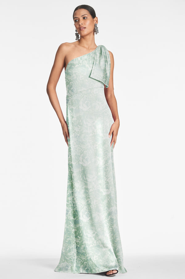 Sachin & Babi Chelsea Gown - Sage Painted Floral